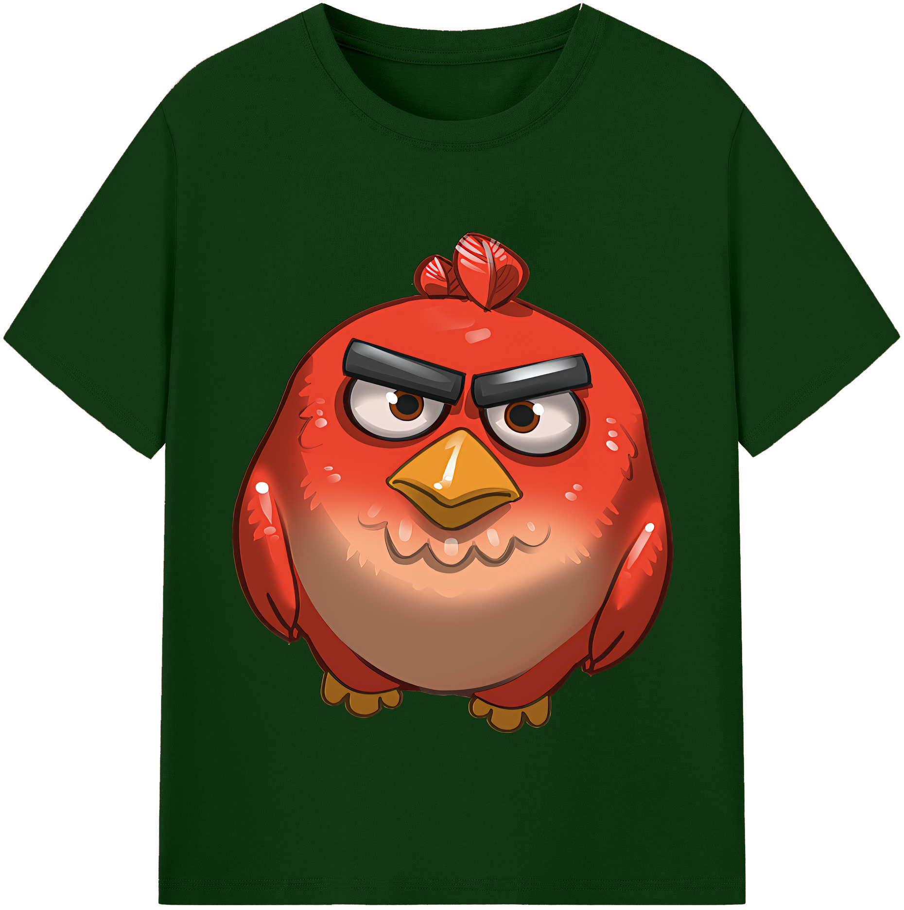 （画像用） Angry Birds アングリーバード 綿100％半袖Tシャツ（フロントプリント）